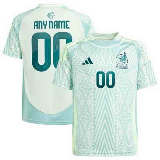 Men Mexico Custom Green 2024 Away Soccer Jersey